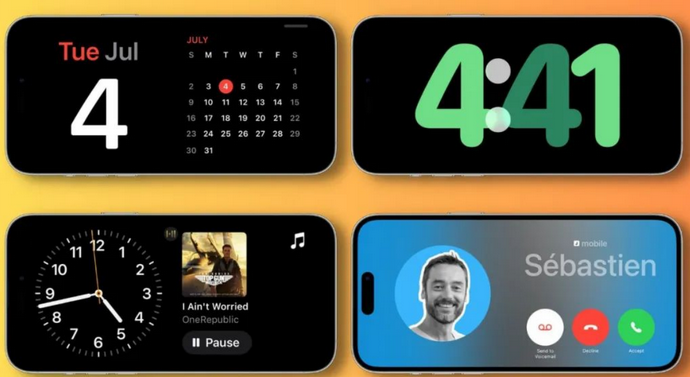 乐平苹果手机维修分享iOS17横屏充电待机显示有什么好处 