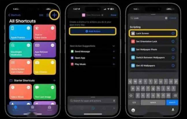 乐平苹果14锁屏维修店分享iPhone14升级iOS16.4后如何创建锁屏快捷方式 