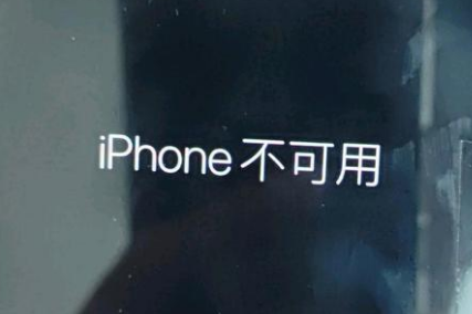 乐平苹果服务网点分享锁屏界面显示“iPhone 不可用”如何解决 