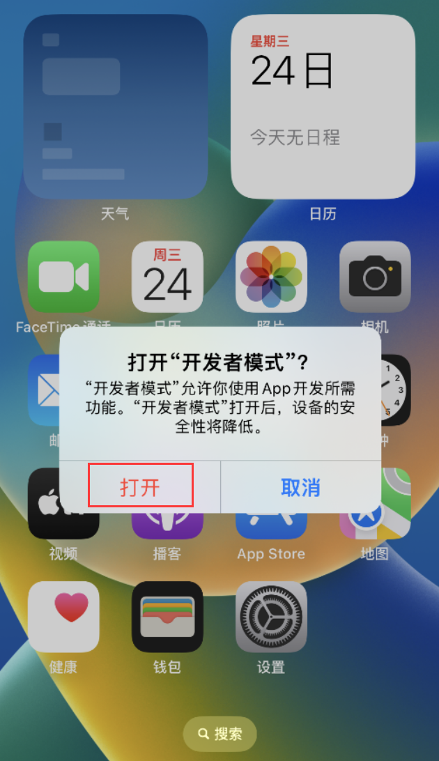 乐平苹果手机维修分享如何打开开发者模式 